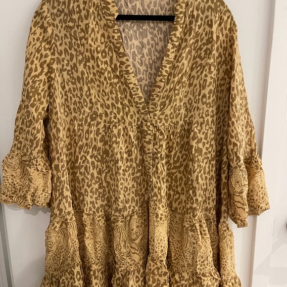 Animal print shirt dress - Picture 1 of 2